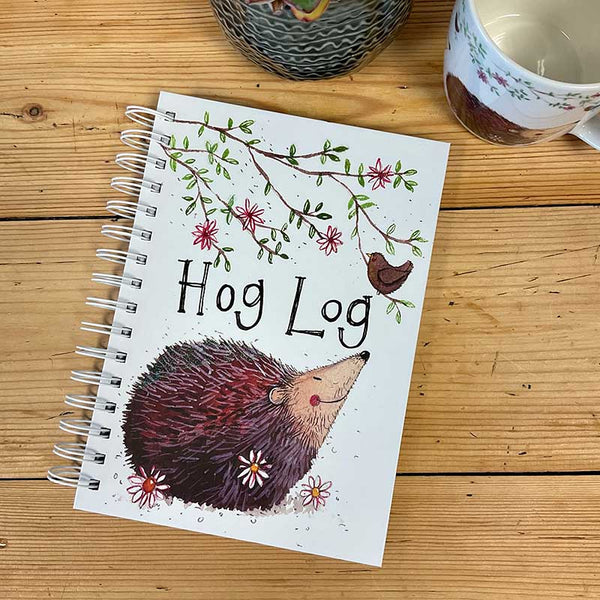 Hog Log Hedgehog Spiral Journal