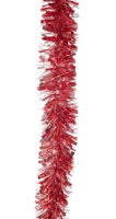 Christmas Mix Cut Red Tinsel 2m