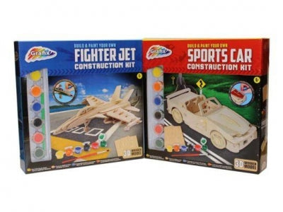 Wooden Kits Jet & Car