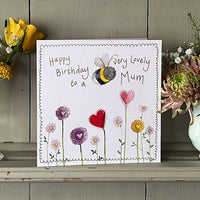 BEE MUM SPARKLE GREETING CARD