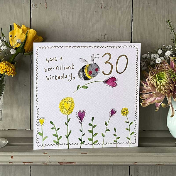 30th SPARKLE BIRTHDAY CARD*