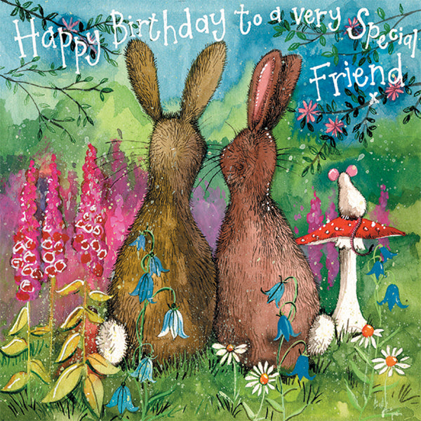 FOREST FRIENDS SQUARE SPECIAL FRIEND  GREETING CARD