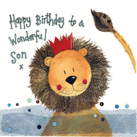 SON LION BIRTHDAY GREETING CARD