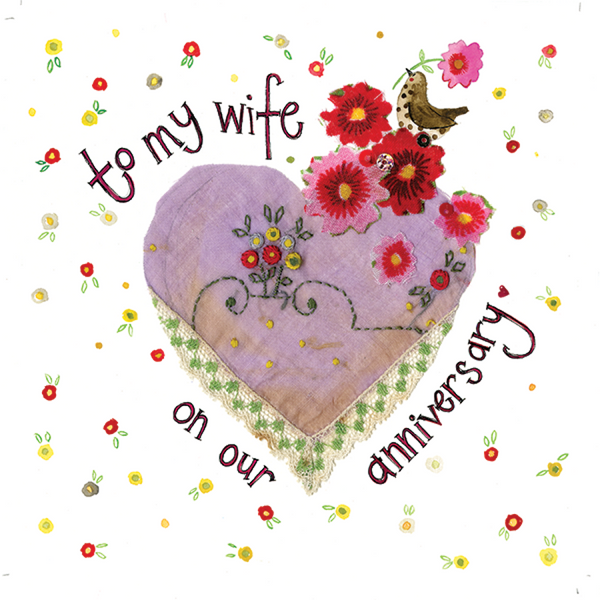 WIFE ANNIVERSARY GREETING CARD