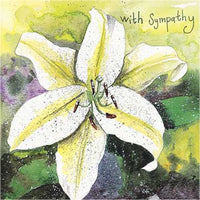 AC354 LILY SYMPATHY GREETING CARD