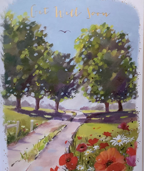 GET WELL / SUNNY PATH GREETING CARD