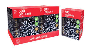 Christmas White LED Timer Lights ( 500 Lights )