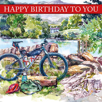 Open Male - Cycling Adventure Greeting Card
