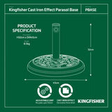 9kg Cast Iron Effect Parasol Base