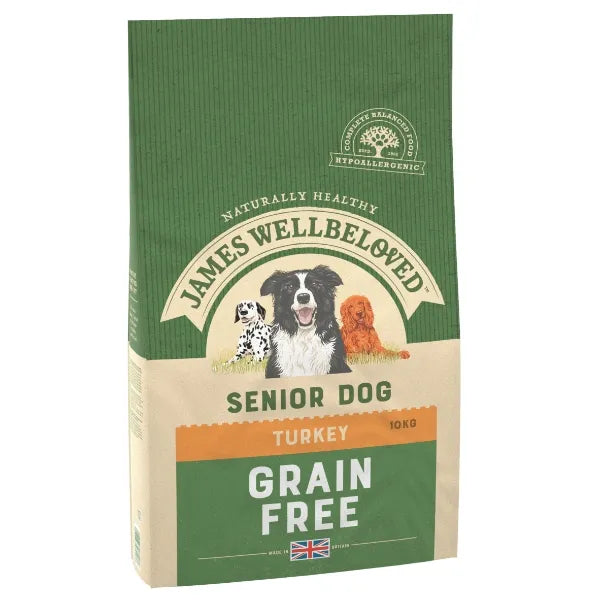 Jwb Adult Dog Senior Grain Free Turkey Kibble 10kg
