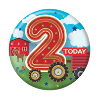 Birthday Badge - Age 2 - Boy - Assorted Designs