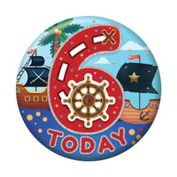 Birthday Badge - Age 6 - Boy - Assorted Designs