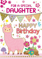 SILVERLINE DAUGHTER JUV (YOUNG) BIRTHDAY CARD **