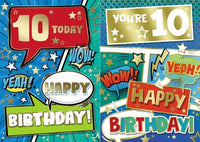 Age 10 Boy birthday Card