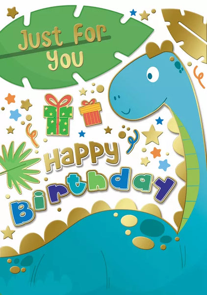 Happy Birthday Card -  open Juvenile Boy