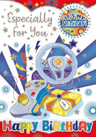 Happy Birthday Card -  With detachable Badge