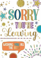 sorry you're leaving card