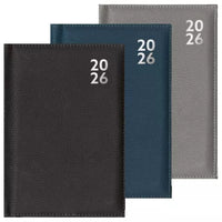 2026 A5 PREMIUM PAGE A DAY (HALF DAY SAT/SUN) PADDED DIARY