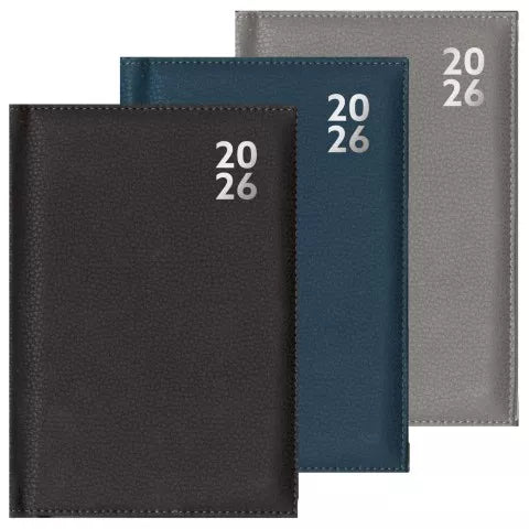 2026 (3 ASSORTED) A5 WEEK TO VIEW PREMIUM PADDED DIARY