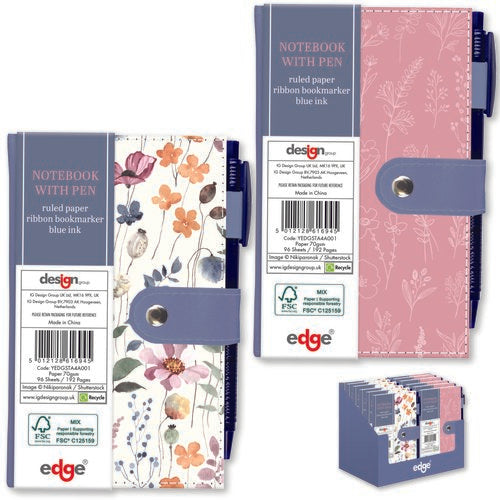 WILD BLOOM SLIM NOTEBOOK & PEN