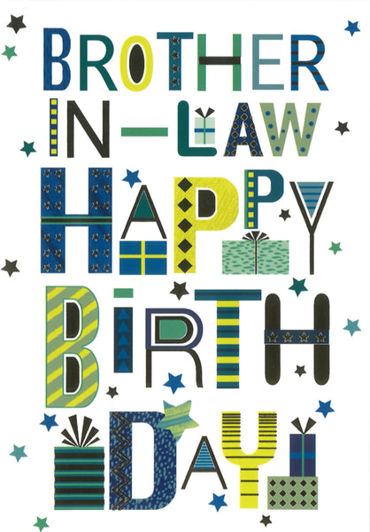CARD ESS BROTHER IN LAW TRAD BIRTHDAY CARD **