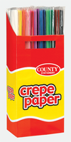 COUNTY ASSORTED COLOURED CREPE PAPER