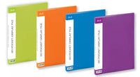 A4 Cool Project Presentation & Display Book - 20 clear pockets- Various colours