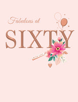 AVANT GARDE TIMELESS  - 60th BIRTHDAY CARD