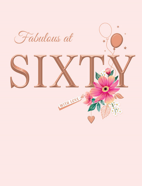 AVANT GARDE TIMELESS  - 60th BIRTHDAY CARD
