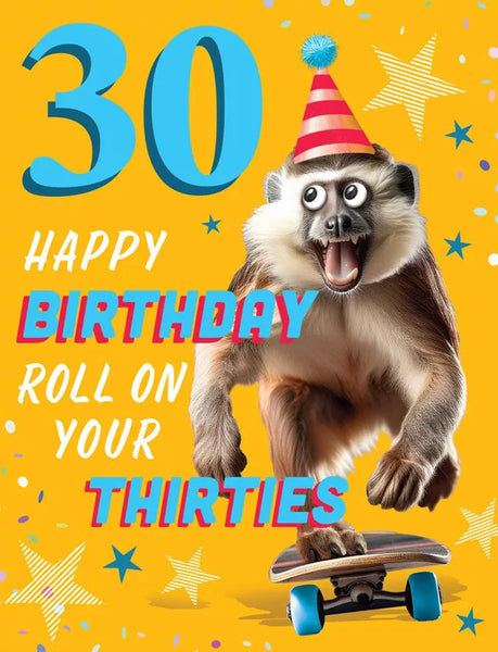 30th Birthday Card - Chuckles