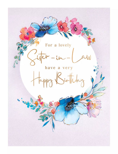 HARMONY SISTER IN LAW TRAD BIRTHDAY CARD **