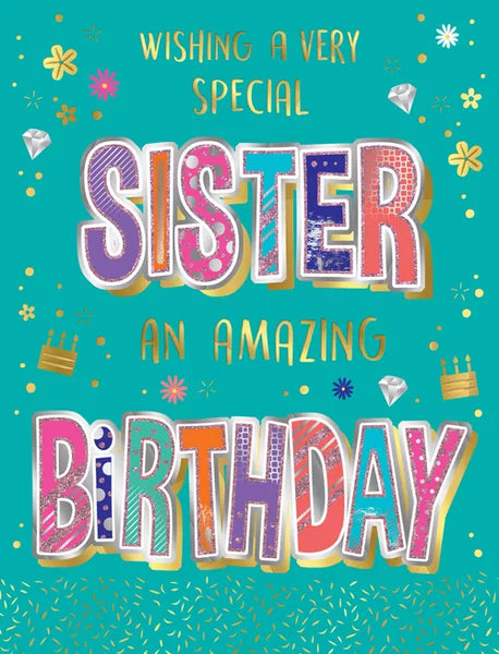 PIZZAZ HANDMADE C50  - SISTER GREETING CARD