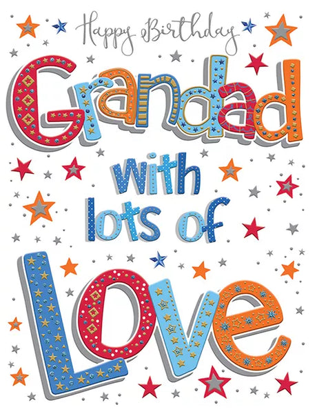 PIZZAZ HANDMADE C50  - GRANDAD GREETING CARD