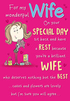 Wife Birthday Card