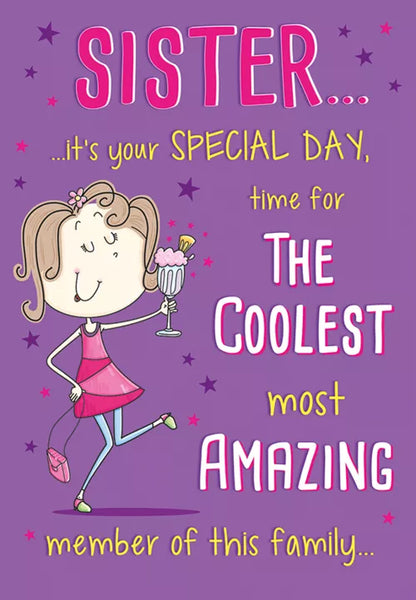 THE LAST LAUGH CODE 75 - SISTER BIRTHDAY CARD