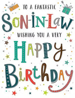 DAZZLES - SON IN LAW BIRTHDAY CARD