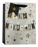 Blue Happy Birthday Gift Bag Medium