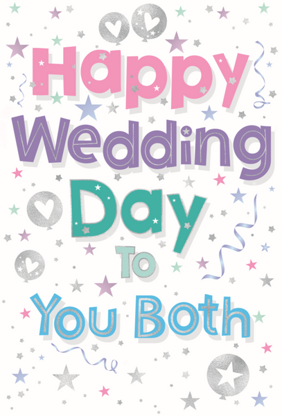 WORDPLAY CODE 50 - WEDDING DAY GREETING CARD