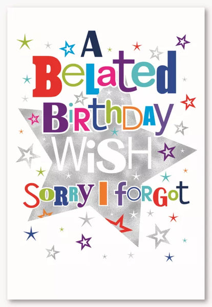 Belated Birthday Card