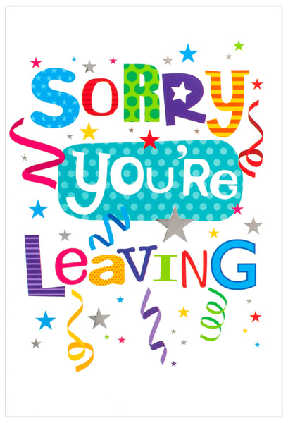 sorry you're leaving card