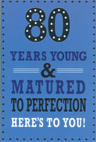 80th Male Birthday Card*