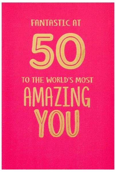 SPECIAL YEARS AGE 50 FEM 50th BIRTHDAY CARD