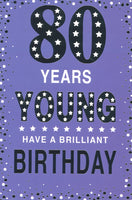 80 Birthday Card Female*