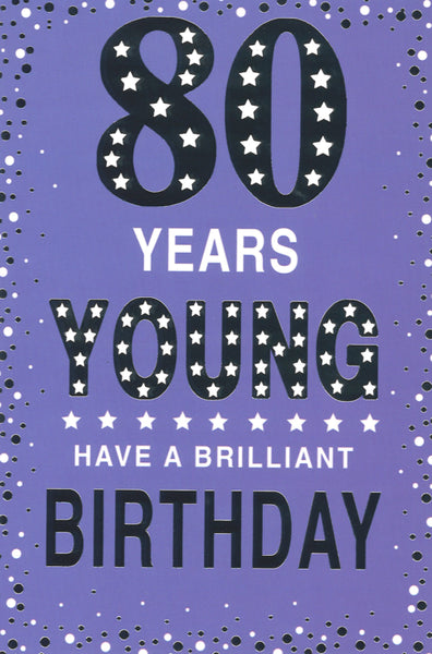 SPECIAL YEARS AGE 80 FEM 80th BIRTHDAY CARD