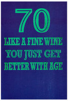 70TH Birthday Card*
