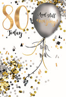 80th Birthday Card*