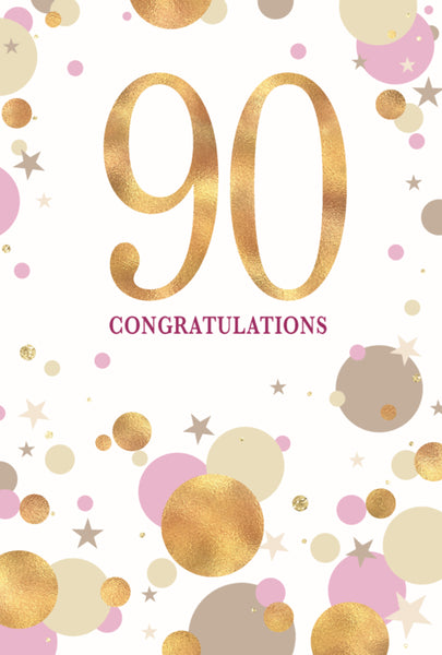 90th Birthday Card Female*