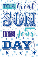 GREETINGS SON GREETING CARD