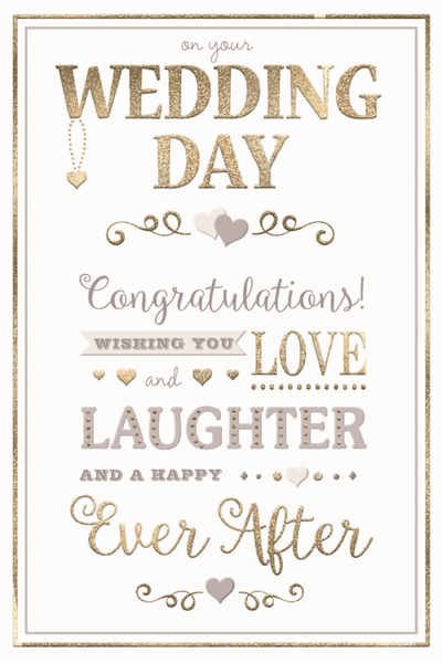 WEDDING DAY GREETING CARD