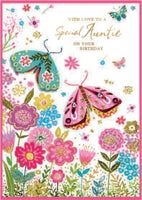 ISABEL'S GARDEN - AUNTIE BIRTHDAY CARD **